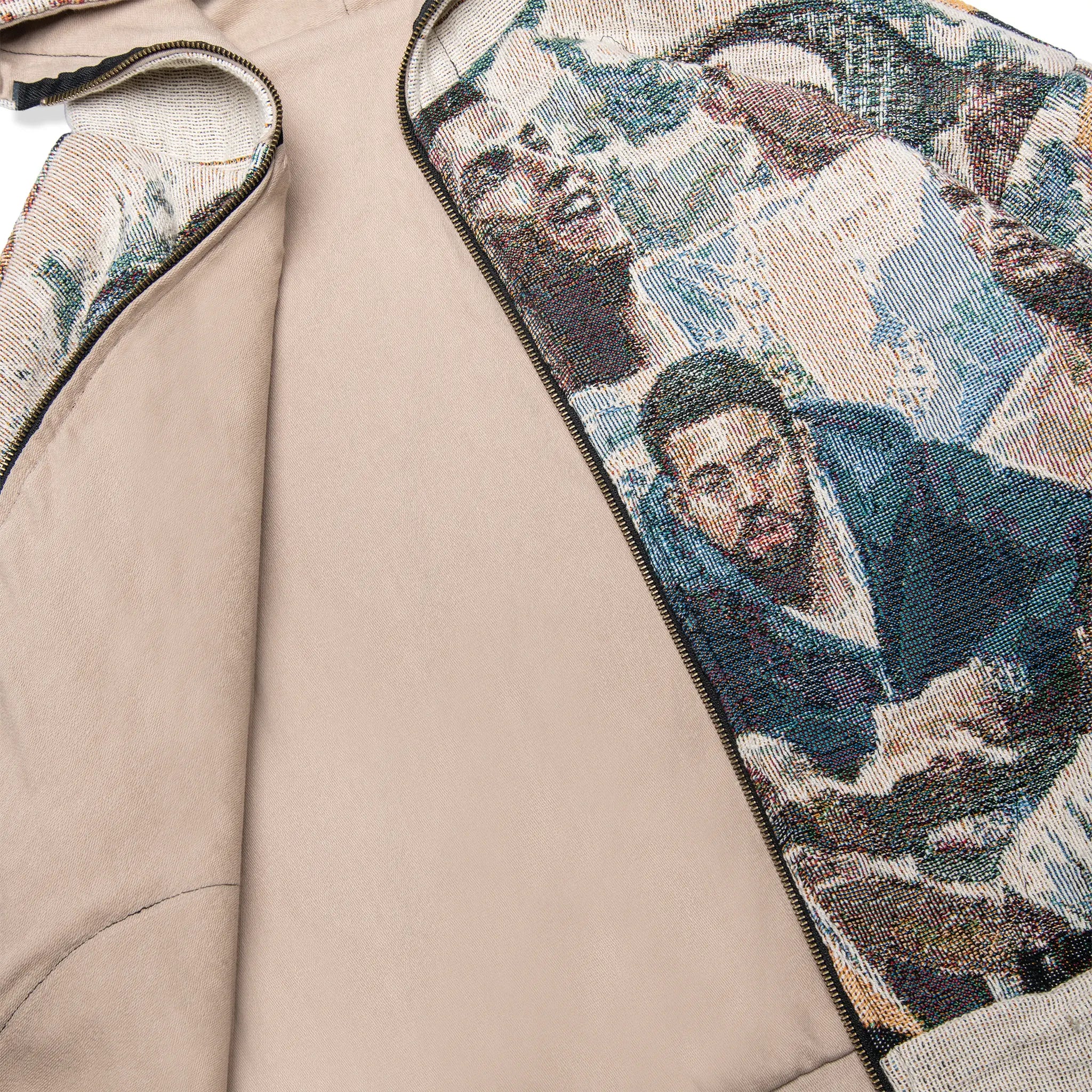 Detailed Front View of Dedictd G.O.A.T Tapestry Hoodie